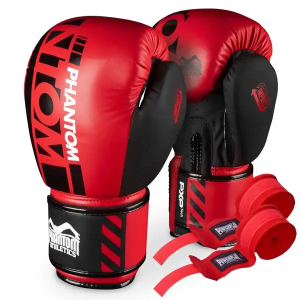 Боксерські рукавиці Phantom APEX Red 16 унцій (Бинти 4м. в подарунок) купити