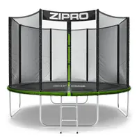 Батут Zipro Jump Pro с наружной сеткой 10 футов 312 см черно-зеленый купить