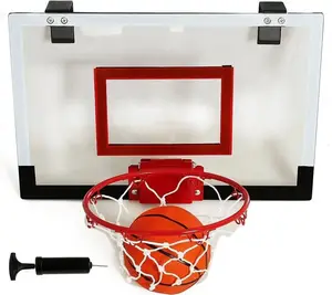 Щит баскетбольный Ramiz MY1706 46 x 31 см, мяч + насос, бело-красный купить