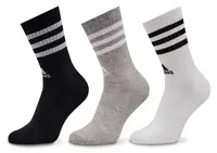 Носки Adidas 3S C SPW CRW 3P белый, серый, черный Уни M (40-42) купить