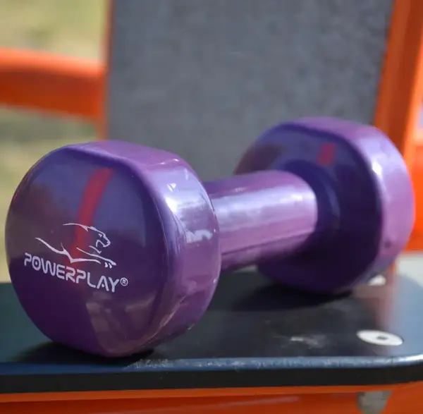 Гантель вінілова PowerPlay 4125 Achilles 2.5 кг. Фіолетова (1шт.) купити недорого в Україні, фото 10