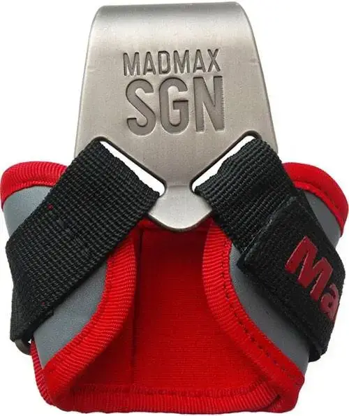 Крюки для тяги на запястье MadMax MFA-330 Lat Hooks Antic silver/Grey/Red купить недорого в Украине, фото 2