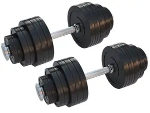 Гантелі набірні обгумовані Rn-Sport 2 шт по 23 кг купити