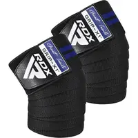 Бинты на колени RDX GYM KNEE WRAP R11 BLACK/BLUE купить