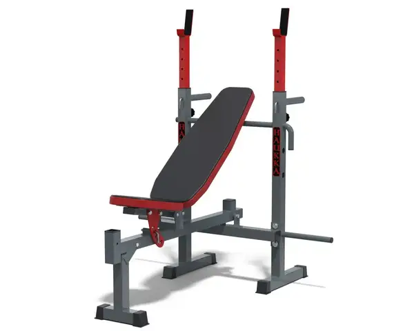 Лава для жиму універсальна, 4 грифи, 62 кг млинців RN-Sport купити недорого в Україні, фото 4