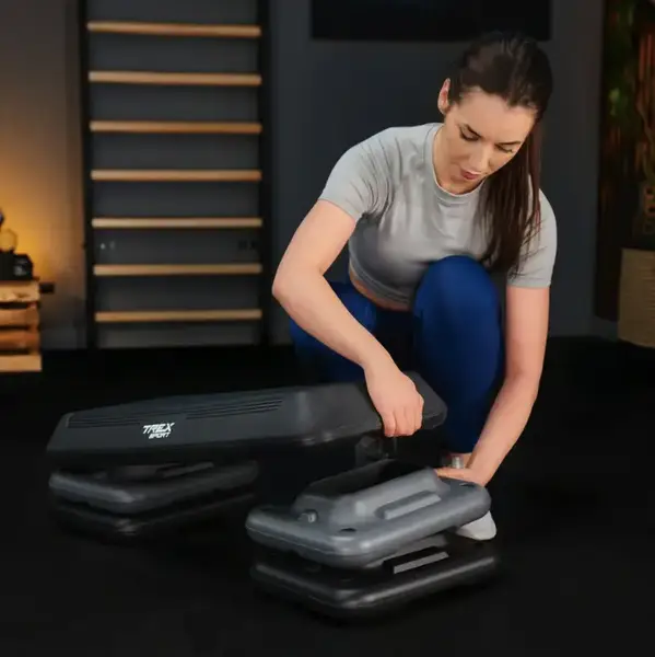 Степ платформа Trex Sport TX-038PAS до аеробіки 3-рівнева чорна купити недорого в Україні, фото 10