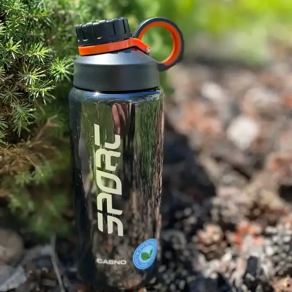 Пляшка для води CASNO 800 мл KXN-1235 Чорна купити недорого в Україні, фото 4