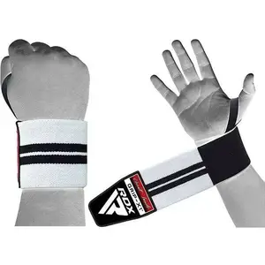 Бинти для зап'ясть (кистьові бинти) RDX W2 Gym Wrist Wraps BLACK/WHITE PLUS купити
