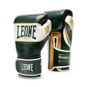 Боксерські рукавички Leone Shock X Green 14 ун. купити