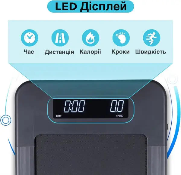 Бігова доріжка OMA Fitness 1010EB Ultra Slim купити недорого в Україні, фото 3