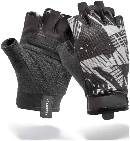Перчатки для тренинга Adidas Essential Training Gloves черный, серый Уни M купить недорого в Украине, фото 5