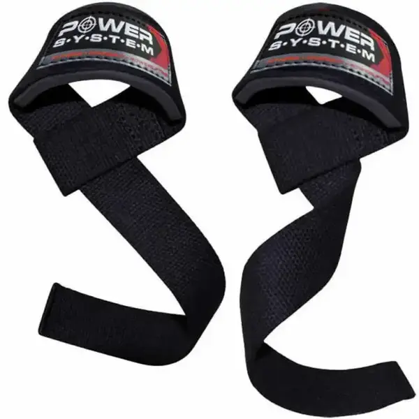Лямки для тяги Power System PS-3400 Power Straps Чорний/Червоний купити недорого в Україні, фото 3