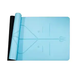 Мат для йоги Generation Fitness 183х61х0,6 світло-синій купити