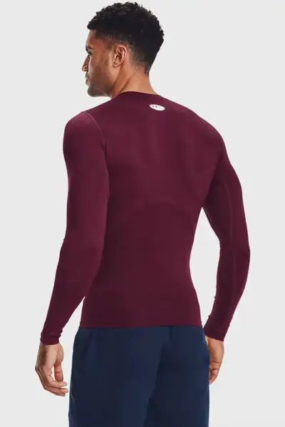 Лонгслів UA HG Armour Comp LS бордовий Чол XL купити недорого в Україні, фото 3