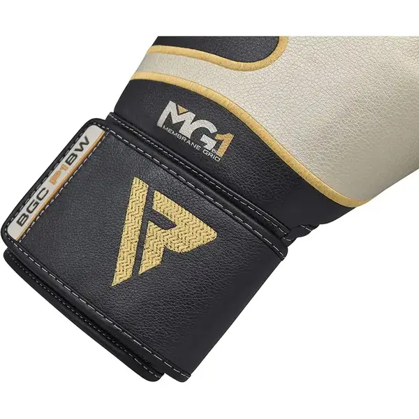 Перчатки боксерские RDX Leather Black White 16 ун. купить недорого в Украине, фото 7