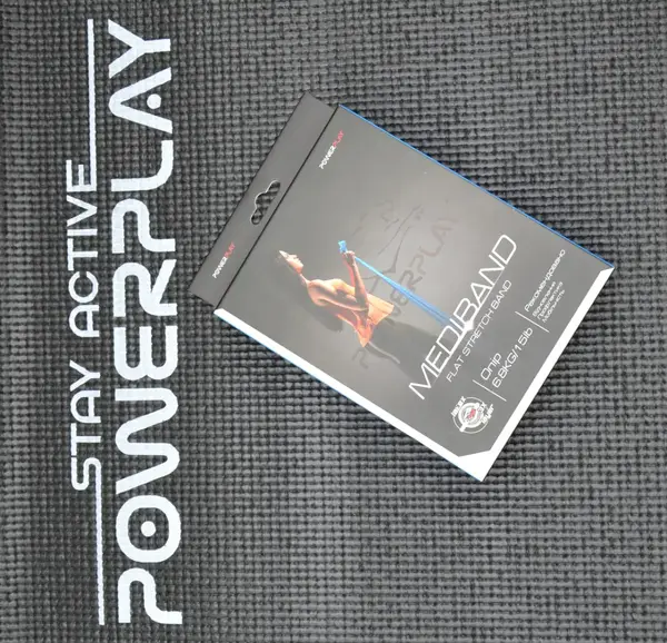 Стрічка-еспандер для фітнесу та реабілітації PowerPlay 4112 0.4мм MediBand Light Синя (6.8 кг) купити недорого в Україні, фото 10