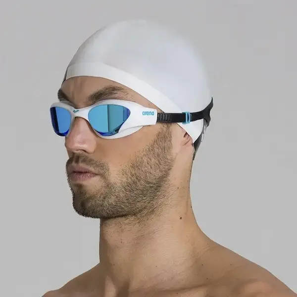 Очки для плавания Arena THE ONE MIRROR белый, голубой OSFM купить недорого в Украине, фото 2