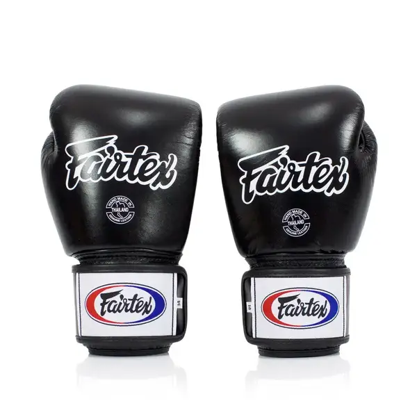 Боксерські рукавиці Fairtex BGV1 Black 14 унцій (бинти в комплекті) купити недорого в Україні, фото 2