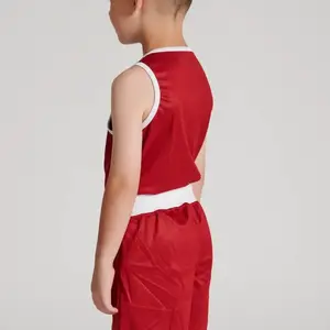 Майка боксерская Leone 2в1 Face Junior XL | Красный|Синий купить