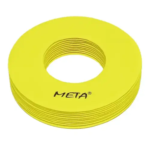 Набор плоских фишек с отверстиями Meta Flat Marker with hole Set Of 10 желтый Уни 19 см купить
