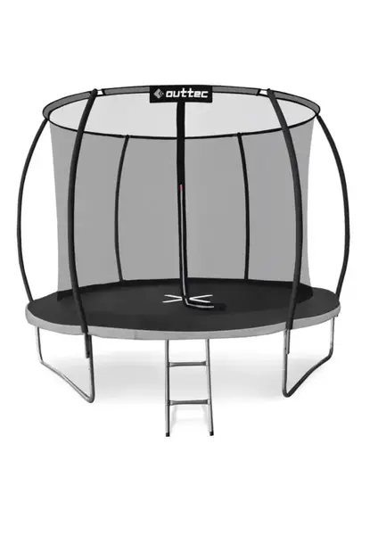 Батут Outtec Premium 12ft (374см) черно-серый с внутренней сеткой купить