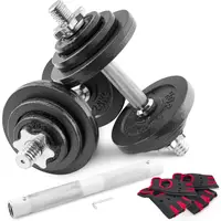 Гантели металлические Hop-Sport 2х10 кг с удлиненным грифом. купить