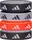Гумки для волосся Adidas Hair Ties чорний, білий, червоний Жін One Size