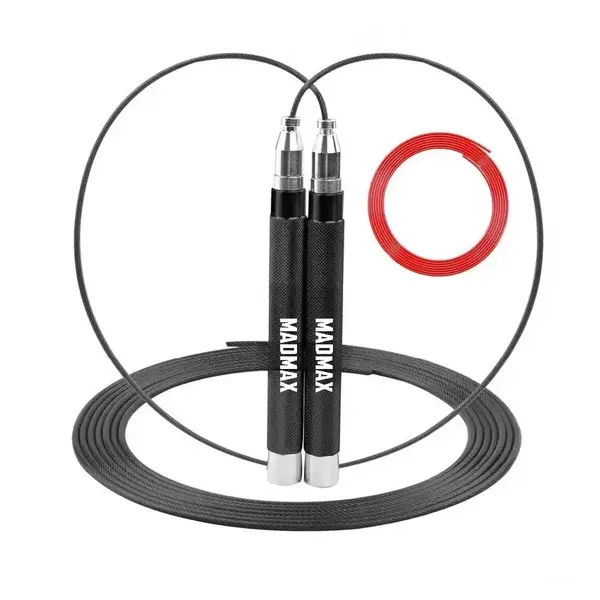 Скакалка скоростная на алюминиевая подшипниках MadMax MFA-286 Speed jump rope Black купить