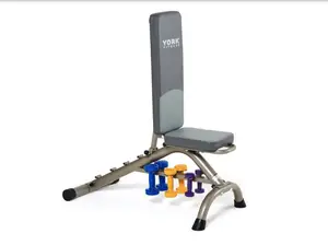 Гантелі для фітнесу вінілові круглі York Fitness 2х2кг жовтий купити