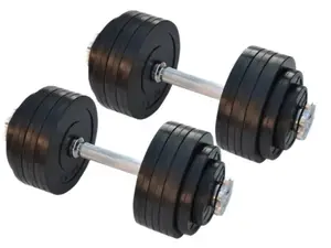 Гантелі набірні обгумовані по 20 кг Rn-Sport (2 шт) купити