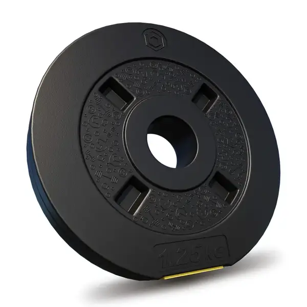 Набір зі штангою та гантелями Besport PowerPro 46 кг з w-подібним грифом 120 см купити недорого в Україні, фото 2