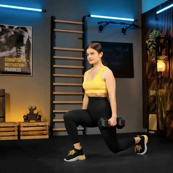 Гантеля шестигранна прогумована TX-200RD Trex Sport 20 кг | Чорний купити недорого в Україні, фото 9