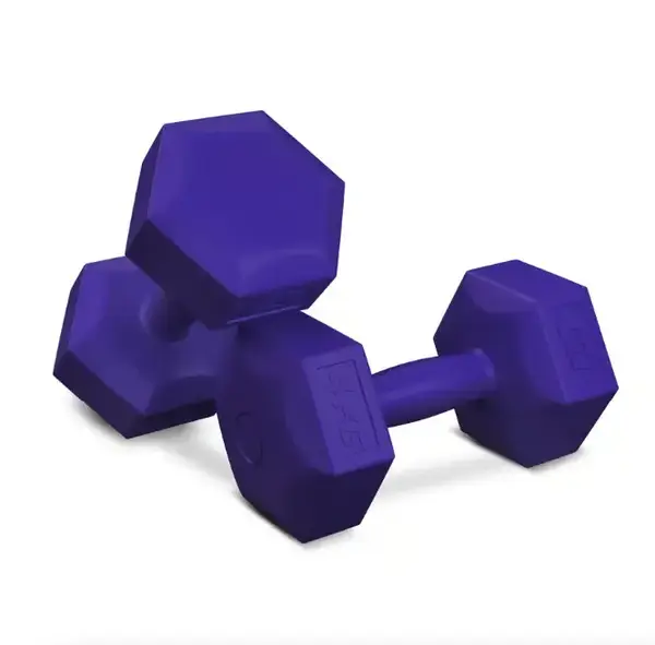 Гантели для фитнеса композитные Hop-Sport HS-C040DS 2х4 кг фиолетовый купить