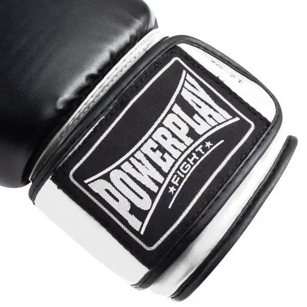 Боксерські рукавиці PowerPlay 3004 Classic Чорно-Білі 10 унцій купити недорого в Україні, фото 9