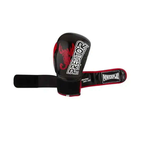 Боксерські рукавиці PowerPlay 3007 Scorpio Чорні карбон 8 унцій купити недорого в Україні, фото 10