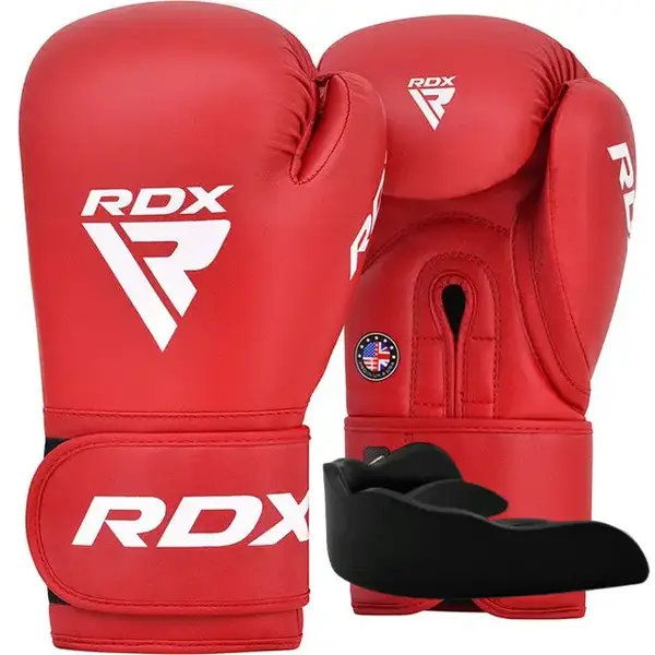 Боксерские перчатки RDX AS2 RED-10 унций (капа в комплекте) купить
