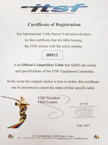 Настільний футбол Garlando Master Champion ITSF (MASTER) купити недорого в Україні, фото 7