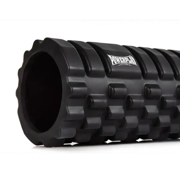 Масажний ролик (роллер) PowerPlay 4025 Massage Roller Чорний (33x14см.) купити недорого в Україні, фото 2