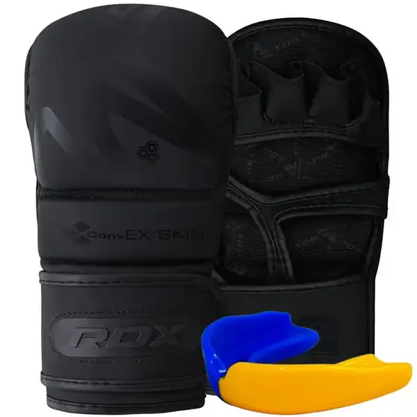 Рукавиці для ММА (Греплінгові рукавички) RDX T15 Noir Inner Matte Black XL купити