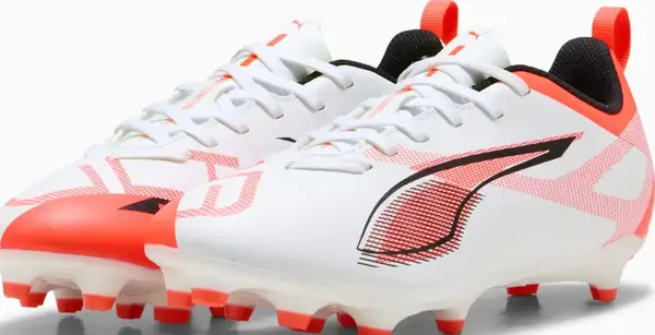 Бутси дитячі Puma ULTRA 5 PLAY FG/AG Jr білий, помаранчевий Діт 36 (3.5UK) 22.5 см купити недорого в Україні, фото 3