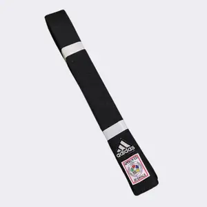 Пояс для дзюдо серії ELITE IJF чорний/срібло | ADIDAS ADIB242J 260 см купити
