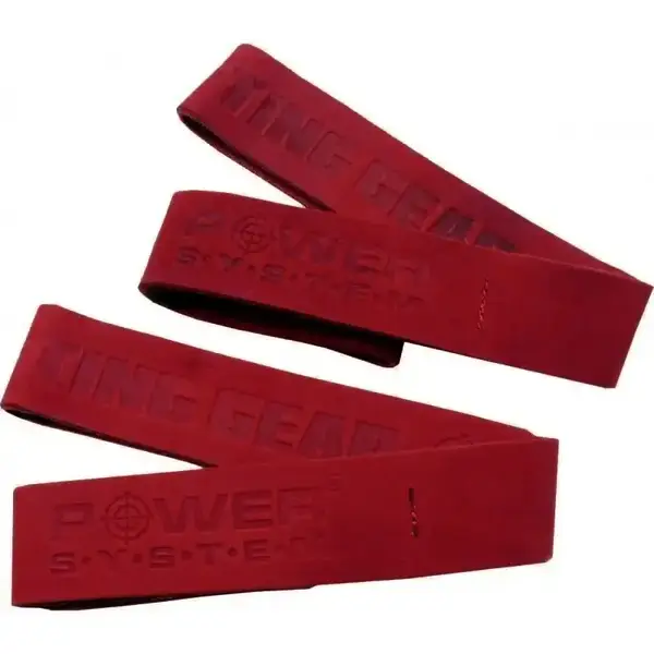 Лямки для тяги шкіряні Power System PS-3320 Leather Straps Red купити недорого в Україні, фото 5