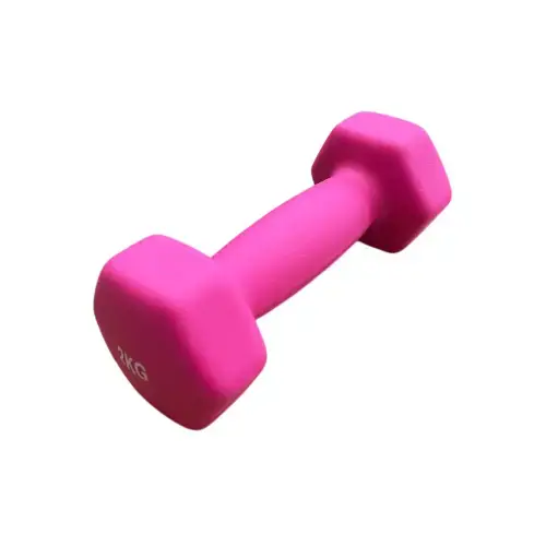 Гантель для фітнесу з неопреновим покриттям Generation Fitness FF51D4A-2kg (гарячо-рожевий) купити