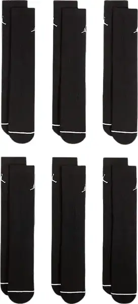 Шкарпетки Nike U J ED CUSH PLY CREW 6PR - 144 чорний Уні 42-46 купити недорого в Україні, фото 2