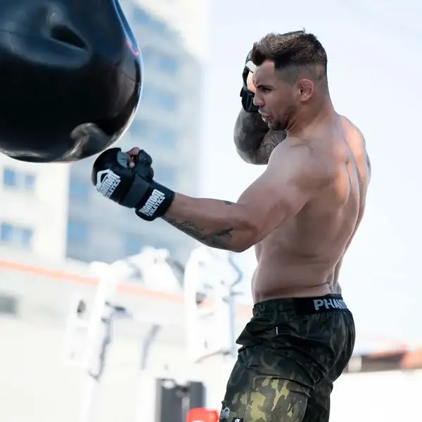 Рукавиці для ММА Phantom RIOT Black S/M (капа в подарунок) купити недорого в Україні, фото 10