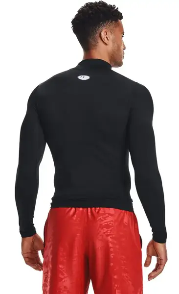 Лонгслів UA HG Armour Comp Mock LS чорний Чол LG купити недорого в Україні, фото 3