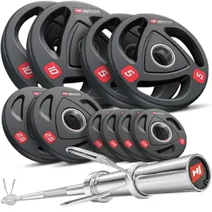 Набор олимпийский Hop-Sport PRO 60 кг с грифом 220см. купить