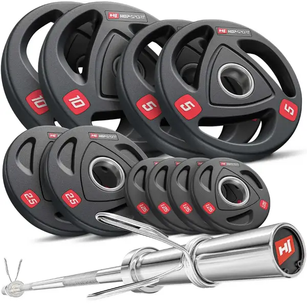 Набор олимпийский Hop-Sport PRO 60 кг с грифом 220см. купить
