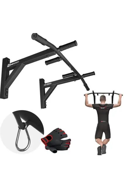 Турник потолочный Hop-Sport HS-2001K с перчатками купить недорого в Украине, фото 12