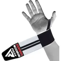 Бинти для зап'ясть (кистьові бинти) RDX W2 Gym Wrist Wraps BLACK/WHITE PLUS купити